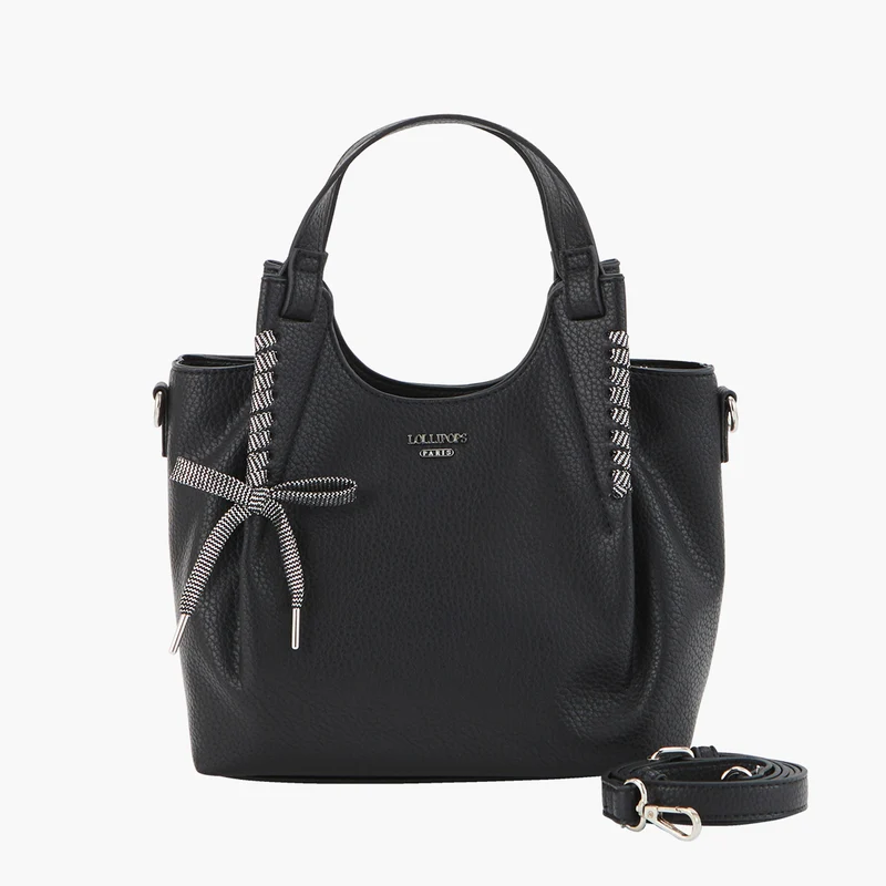 Petit sac shopper noir Pegguy