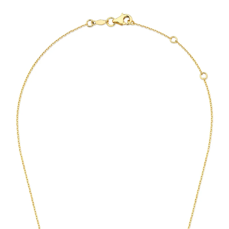 Isabel Bernard De la Paix Amore 14 Karat gold necklace with diamond 0.02 carat IBD350028