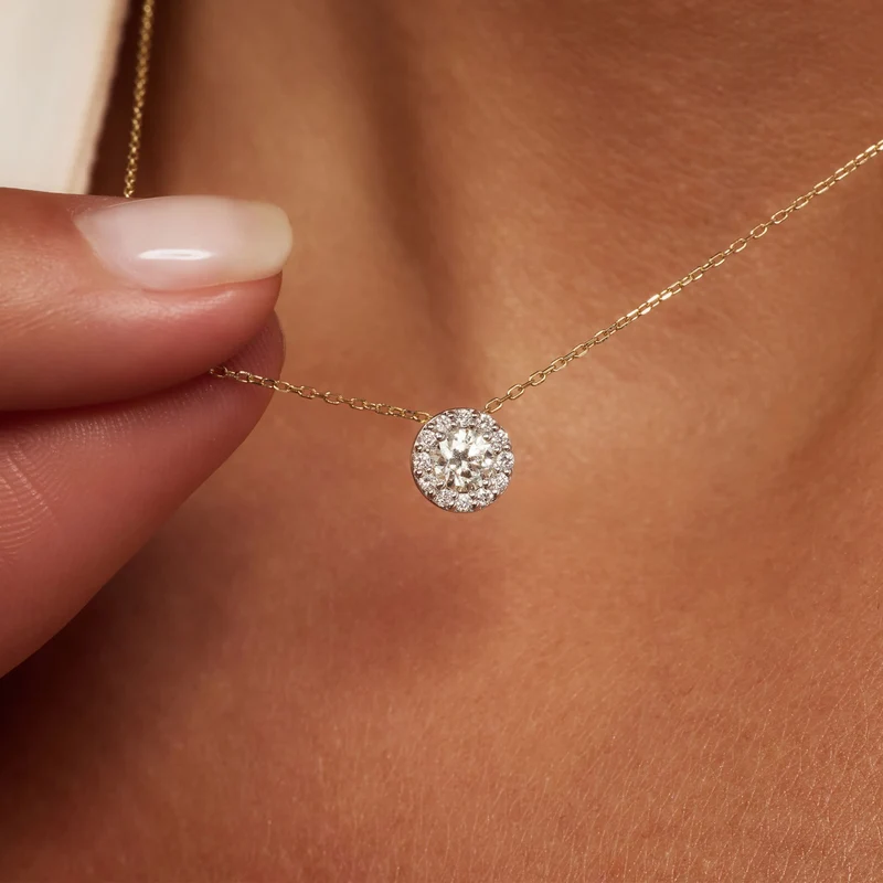 Isabel Bernard De la Paix Collier De la Paix Viviane en or 14 carats avec diamant IBD350031
