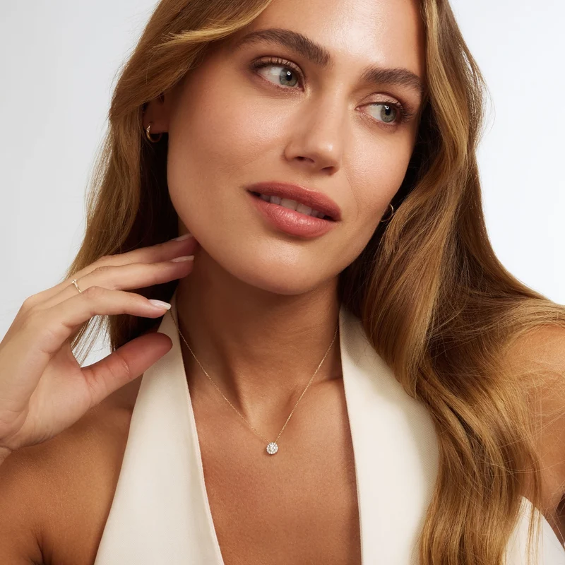 Isabel Bernard De la Paix Collier De la Paix Viviane en or 14 carats avec diamant IBD350031