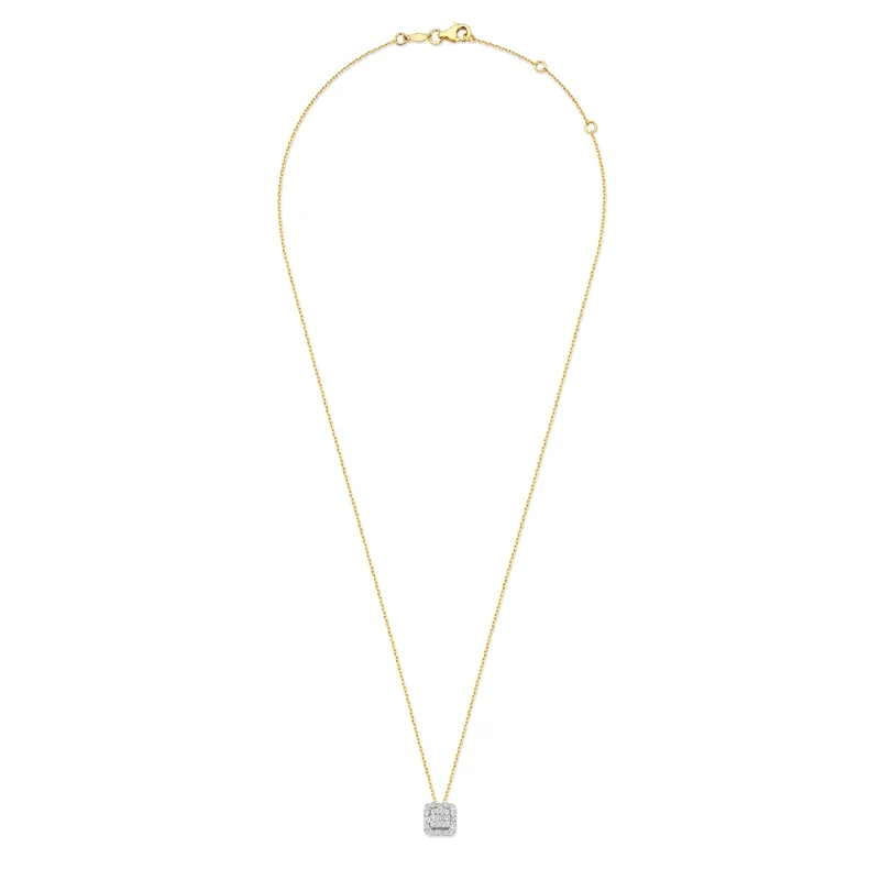 Isabel Bernard De la Paix Elena collier en or 14 carats avec diamant 0.18 ct IBD350030
