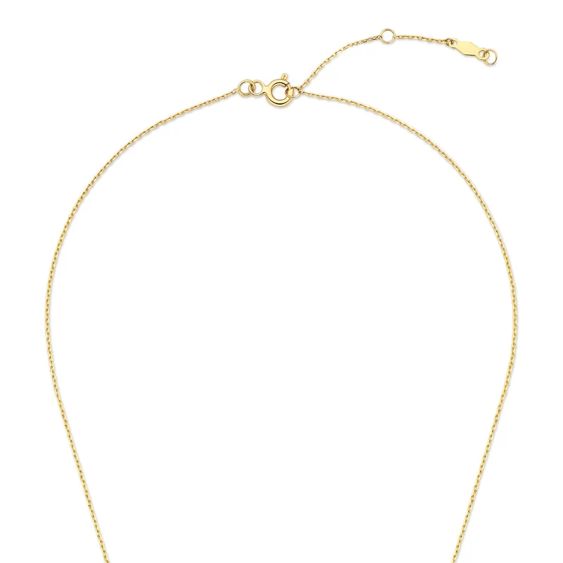 Isabel Bernard De la Paix Léna collier en or 14 carats avec diamant 0.03 ct IBD350029