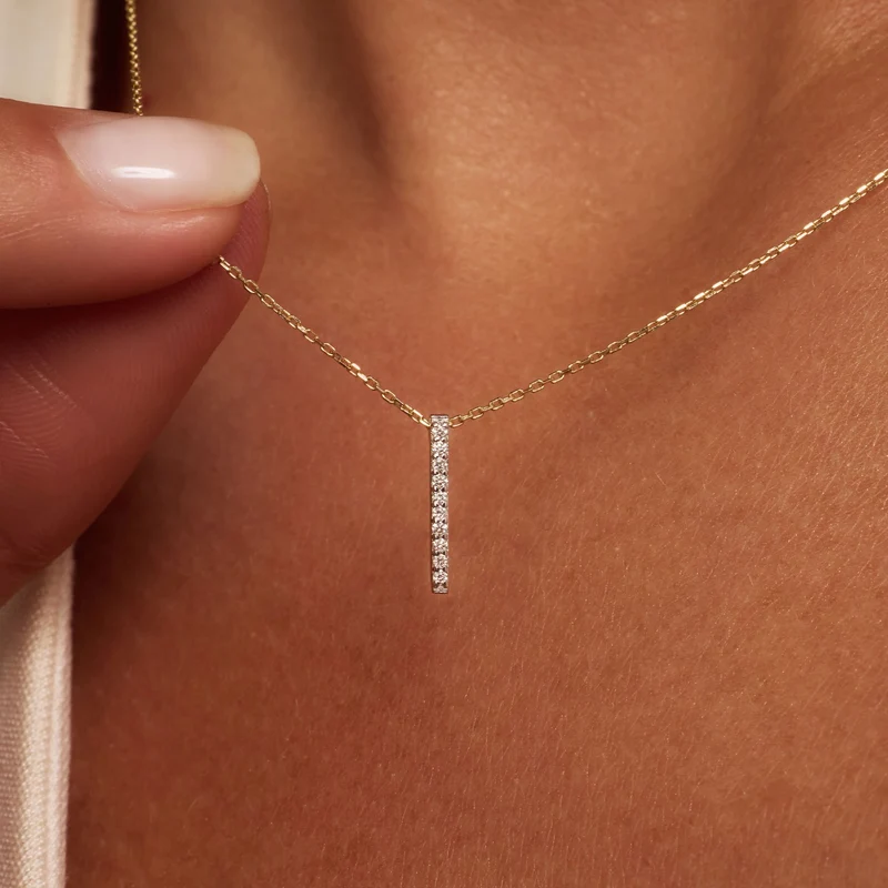 Isabel Bernard De la Paix Collier De la Paix Flavie en or 14 Carats avec diamant 0,06 carat IBD350032