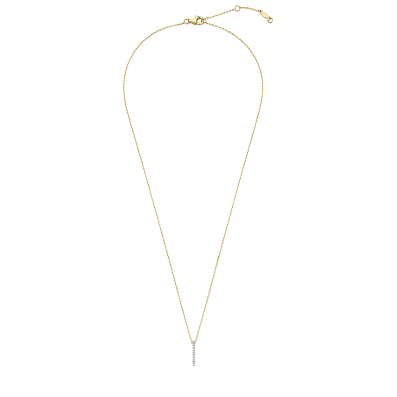 Isabel Bernard De la Paix Collier De la Paix Flavie en or 14 Carats avec diamant 0,06 carat IBD350032