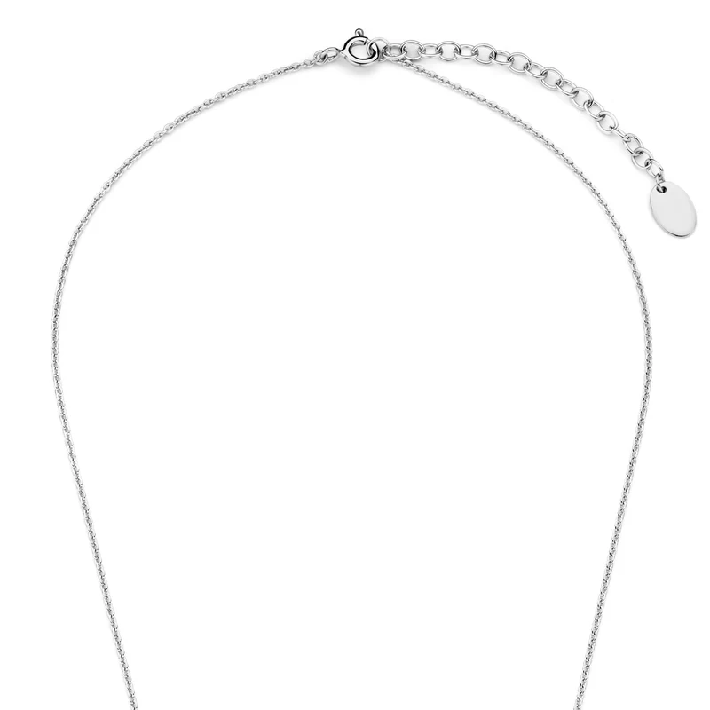 Violet Hamden Luna Collier en Argent 925 Sterling avec Lunes et Pierre de Zircon Blanc VH340039