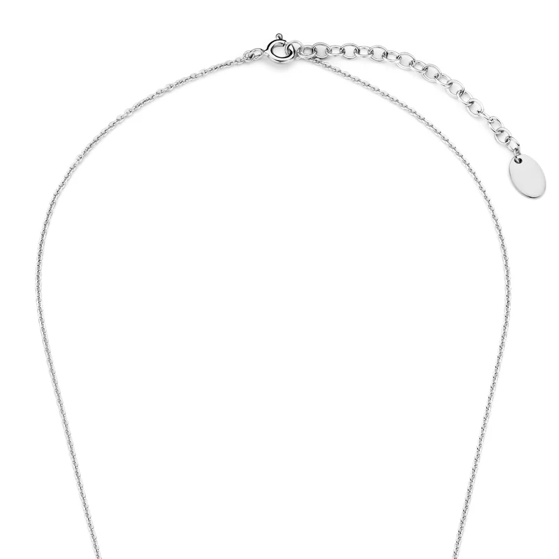 Violet Hamden Luna Collier en Argent 925 Sterling avec Lunes et Pierre de Zircon Vert VH340041