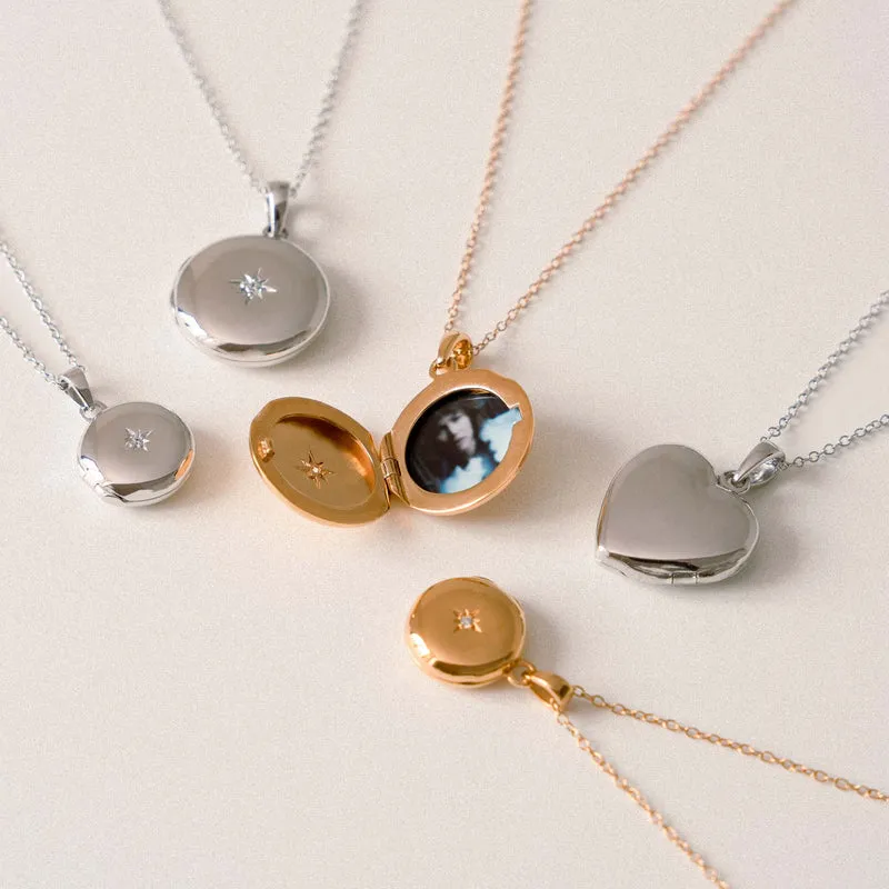 Violet Hamden Sisterhood Memory Collier en Argent 925 Sterling avec Médaillon Photo VH340029