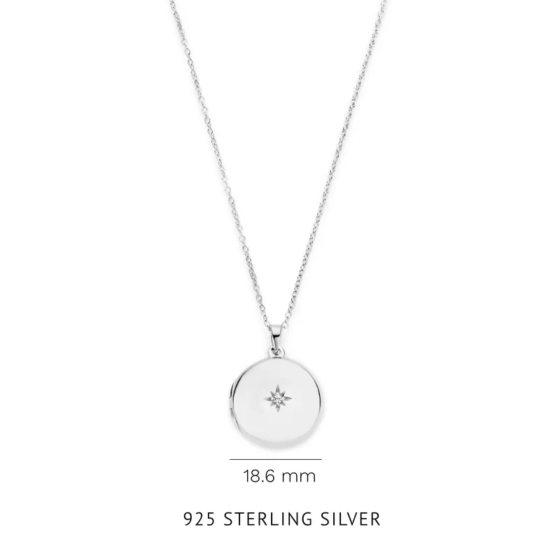 Violet Hamden Sisterhood Memory Collier en Argent 925 Sterling avec Médaillon Photo VH340029