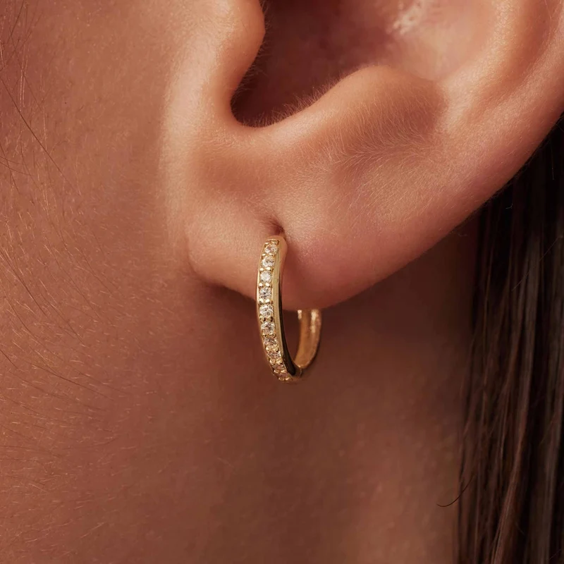 Isabel Bernard Cadeau d'Isabel Coffret cadeau boucles d'oreilles en or 14 carats avec zircone IB90188