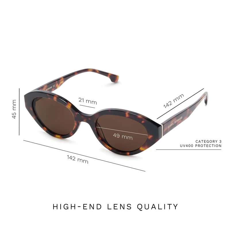 Isabel Bernard La Villette Femmes Lunettes de Soleil Marron IB400002-14-14