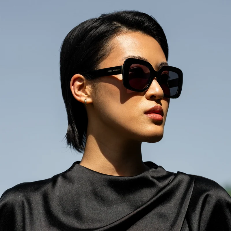 Isabel Bernard La Villette Femmes Lunettes de Soleil Noir IB400003-01-01