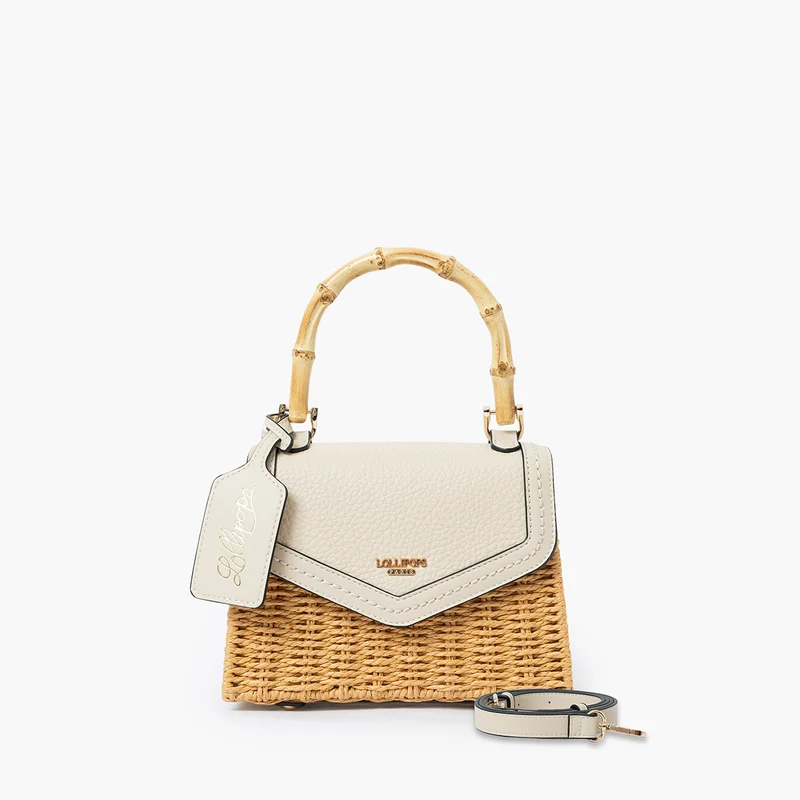 Petit sac porté épaule ivoire Sham