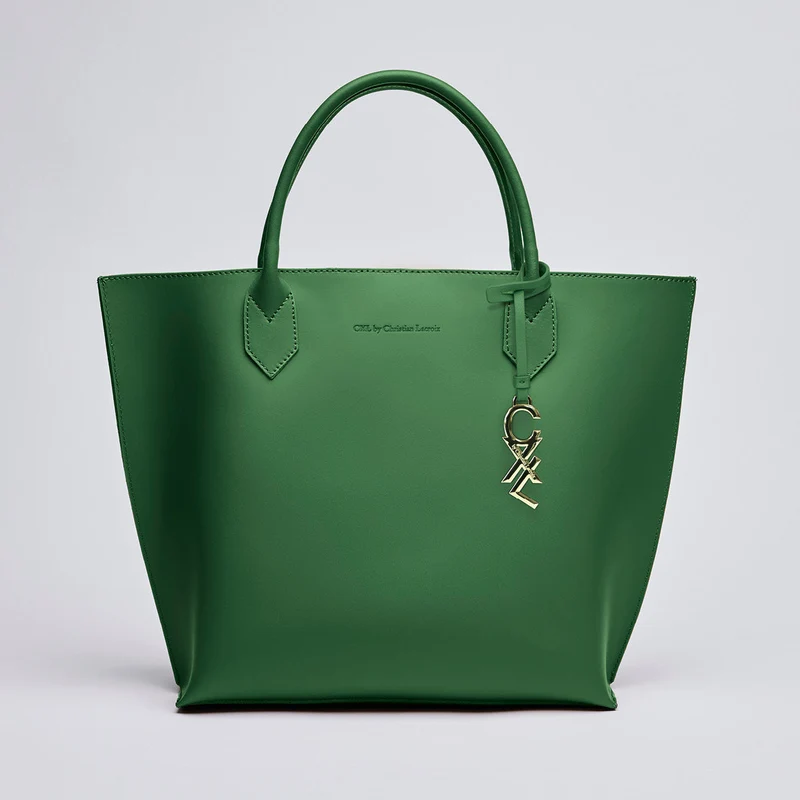 Sac cabas George V en cuir de veau italien avec pochette amovible