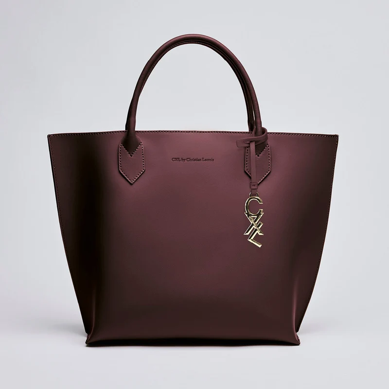 Sac cabas George V en cuir de veau italien avec pochette amovible