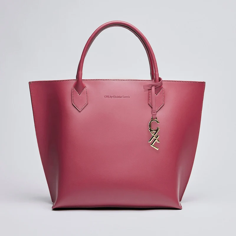 Sac cabas George V en cuir de veau italien avec pochette amovible