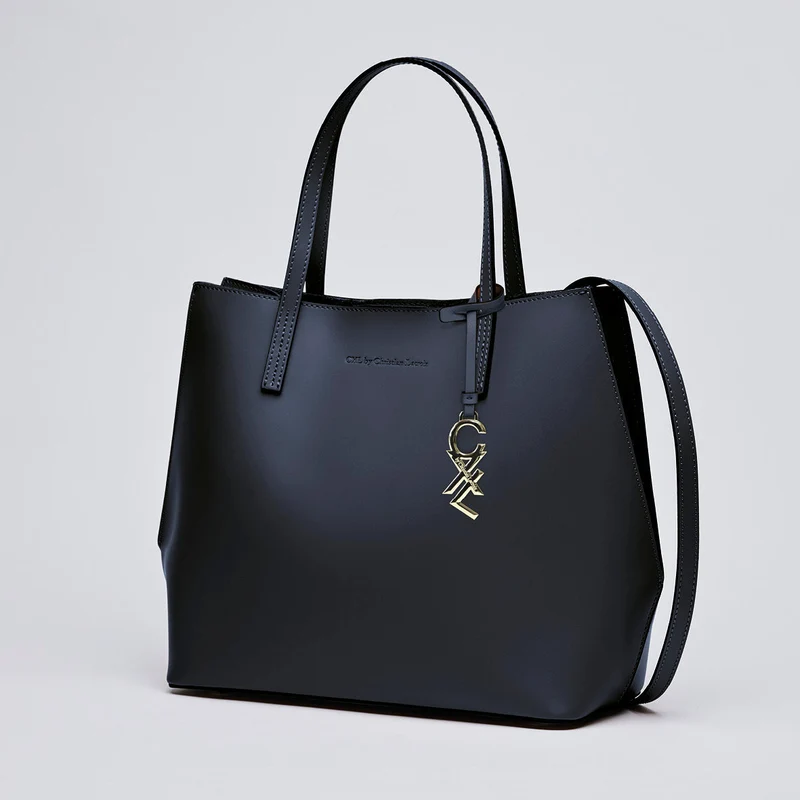 Sac cabas Rivoli en cuir de veau italien avec pochette amovible