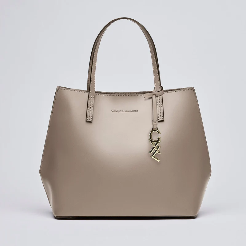 Sac cabas Rivoli en cuir de veau italien avec pochette amovible