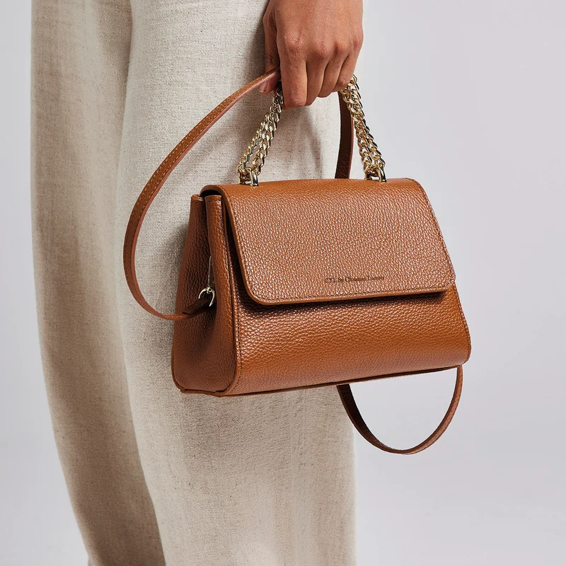 Sac à bandoulière Cremieux en cuir croco italien
