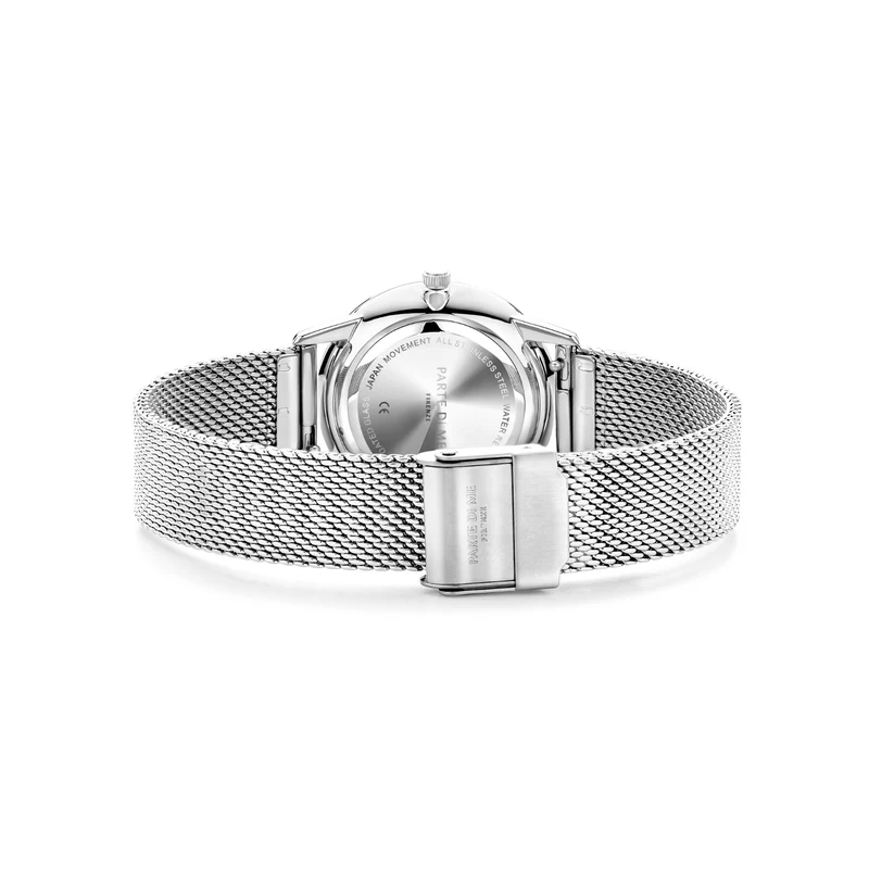 Parte Di Me Orologio montre ronde femme argenté et noir PDM09056