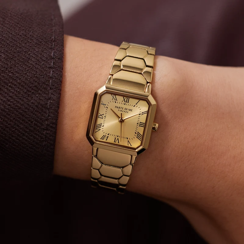 Parte di Me Orologio Square ladies watch gold coloured PDM09030