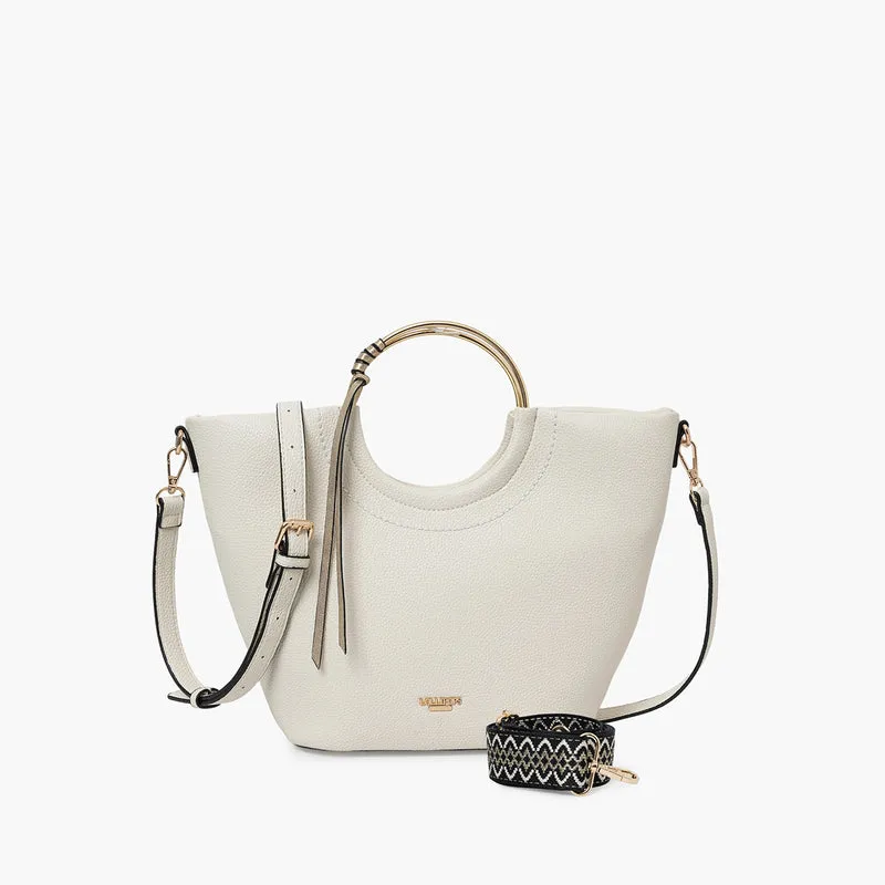 Sac shopper ivoire Sham