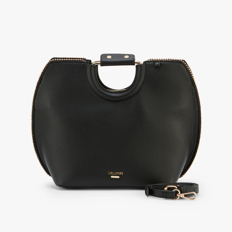 Sac shopper M noir Obihiro