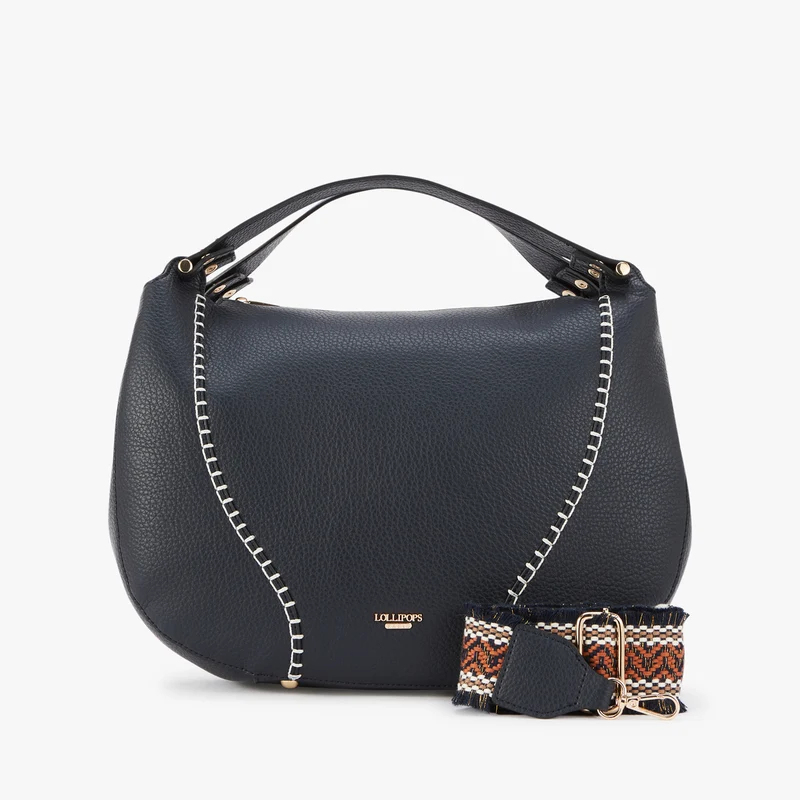 Grand sac shopper bleu Nanto