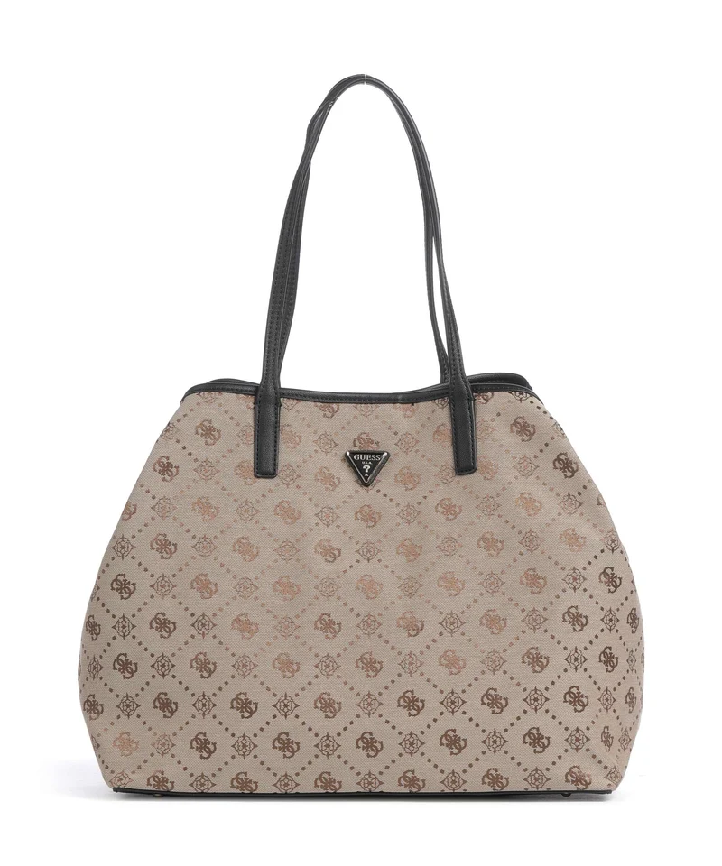 Guess Victtoria Large Cabas latte logo/black
