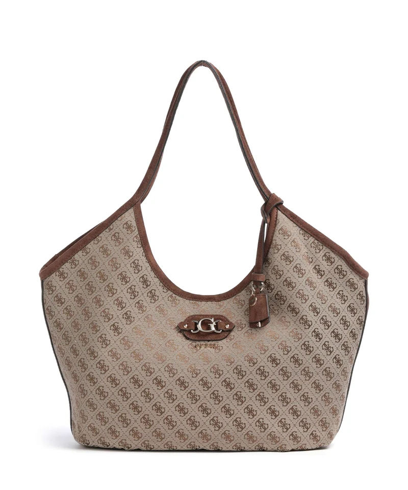 Guess Samantha Girlfriend Cabas latte logo/brown
