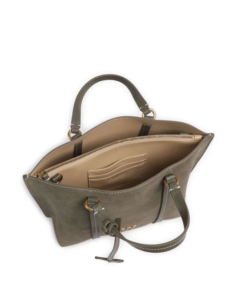 Pinko Carrie Classic Sac à main verde/oliva scuro/antique gold