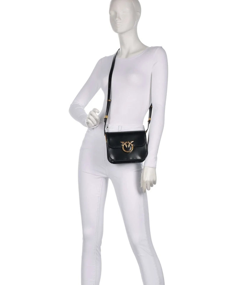 Pinko Love Box Mini Sac bandoulière nero/antique gold
