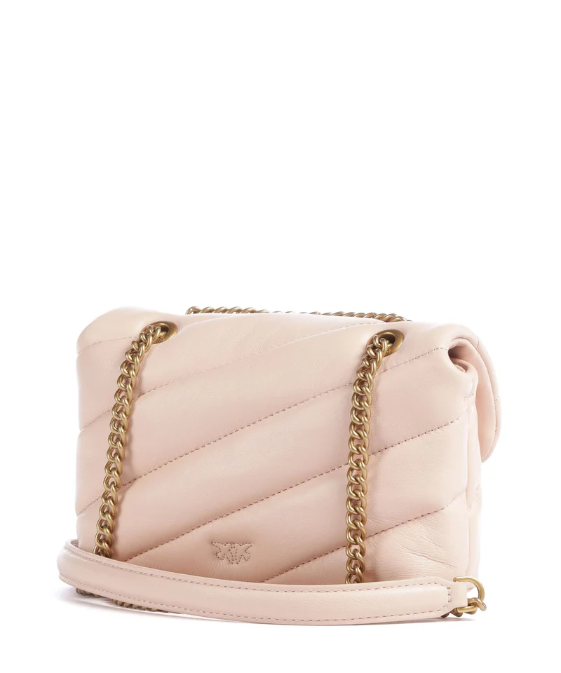 Pinko Love Puff Baby Sac porté épaule rosa cammeo/antique gold
