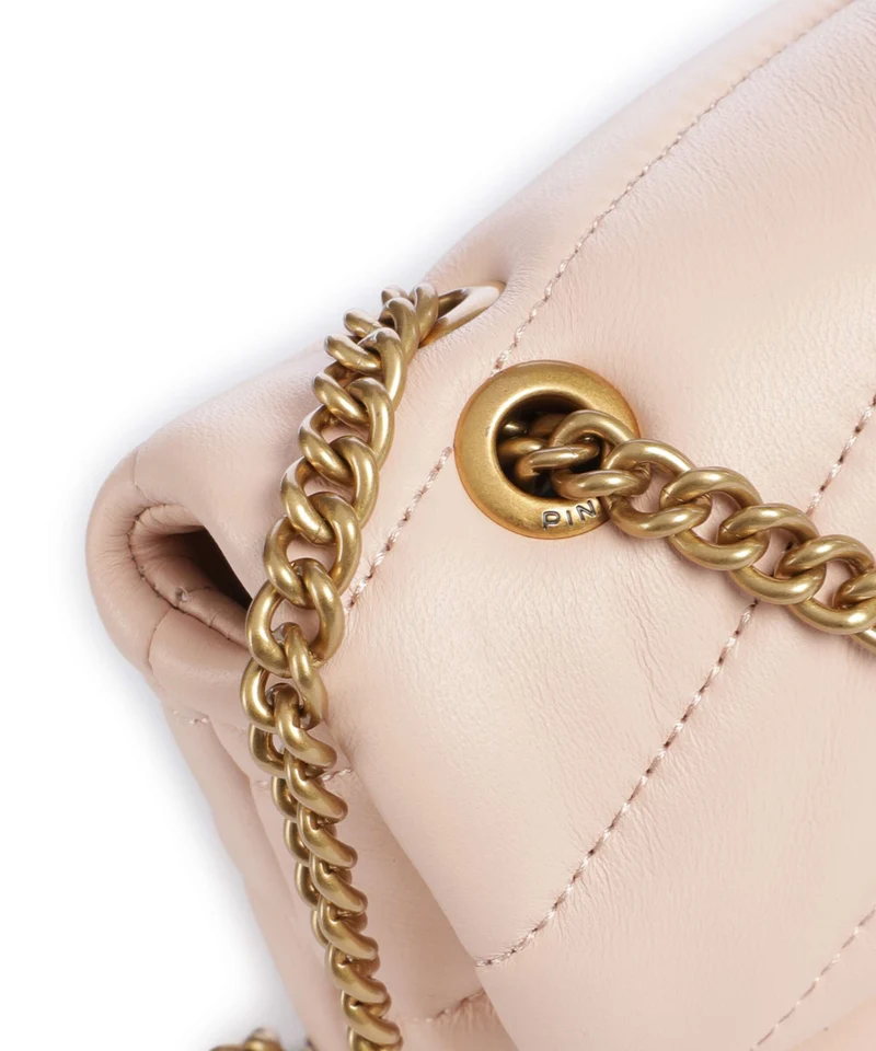 Pinko Love Puff Baby Sac porté épaule rosa cammeo/antique gold