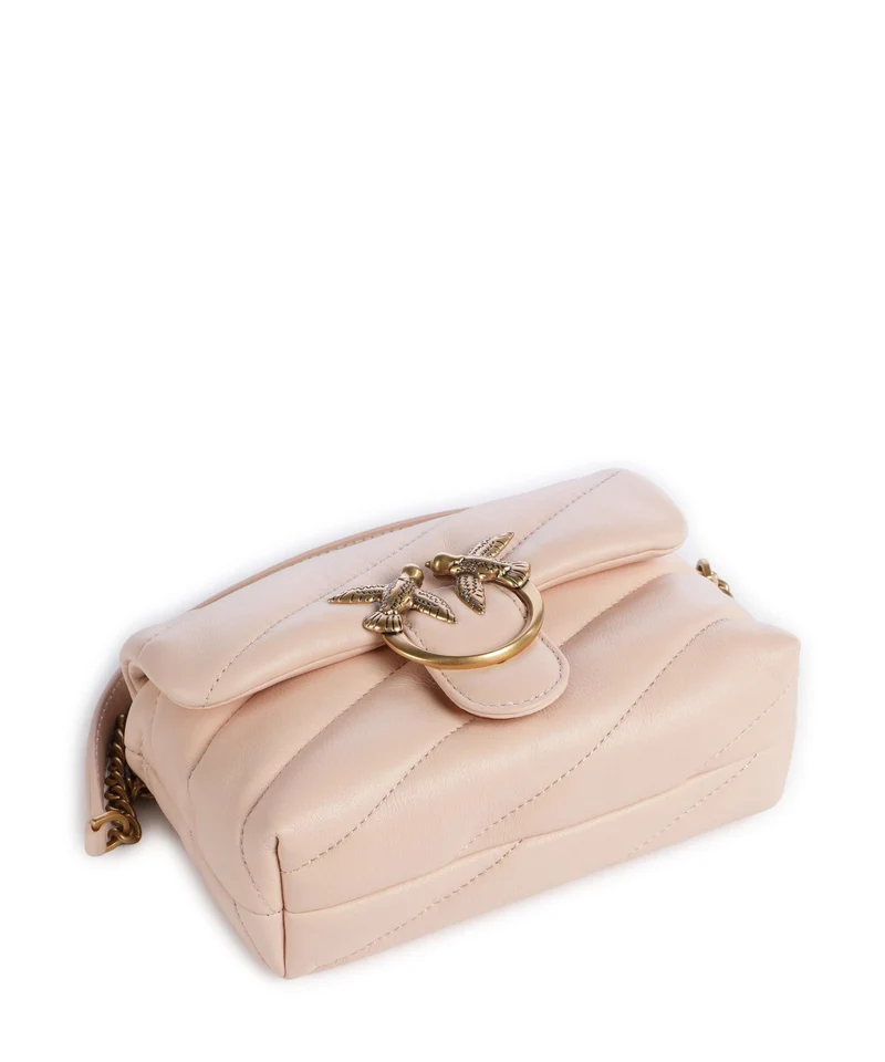 Pinko Love Puff Baby Sac porté épaule rosa cammeo/antique gold