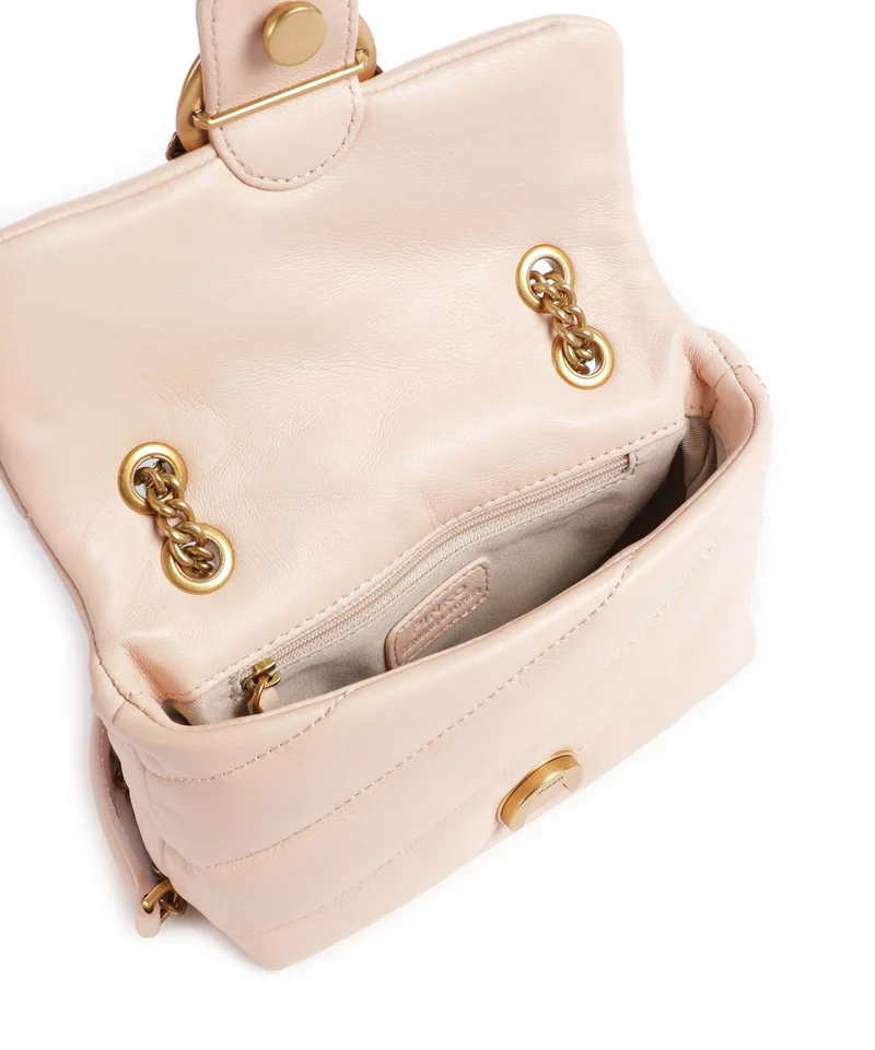 Pinko Love Puff Baby Sac porté épaule rosa cammeo/antique gold