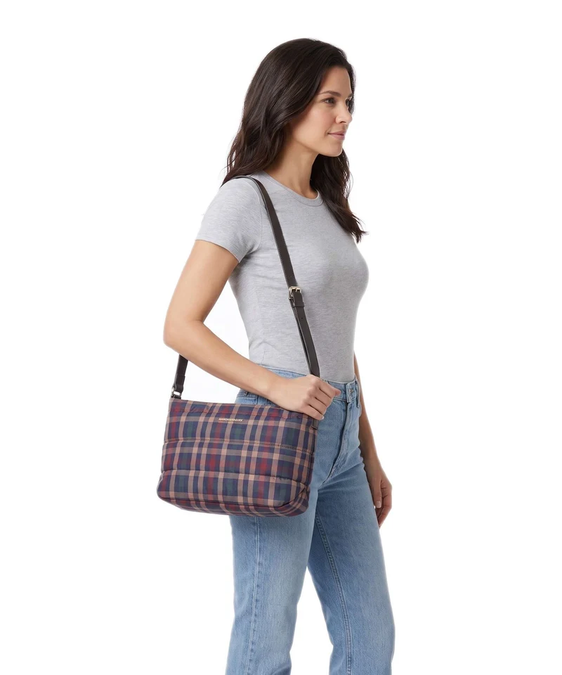 Mandarina Duck Tartan Sac bandoulière tartan brown