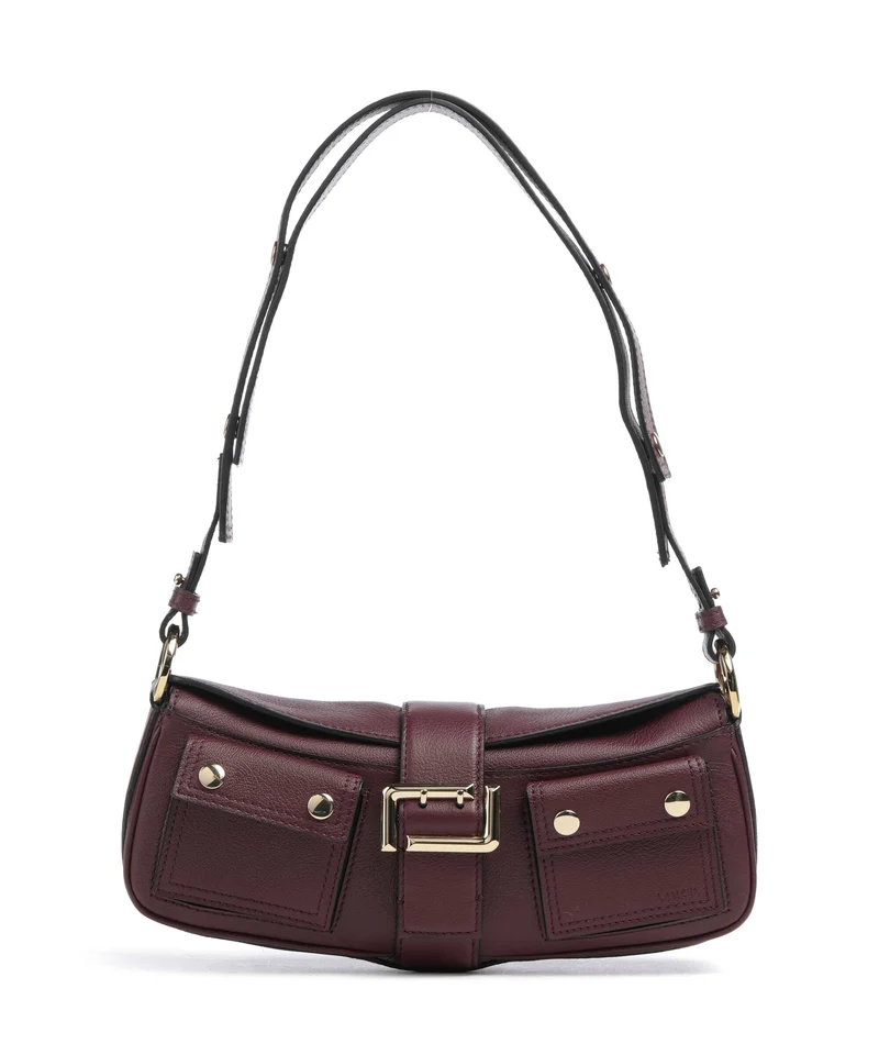 Lancel Multipocket Sac porté épaule cassis