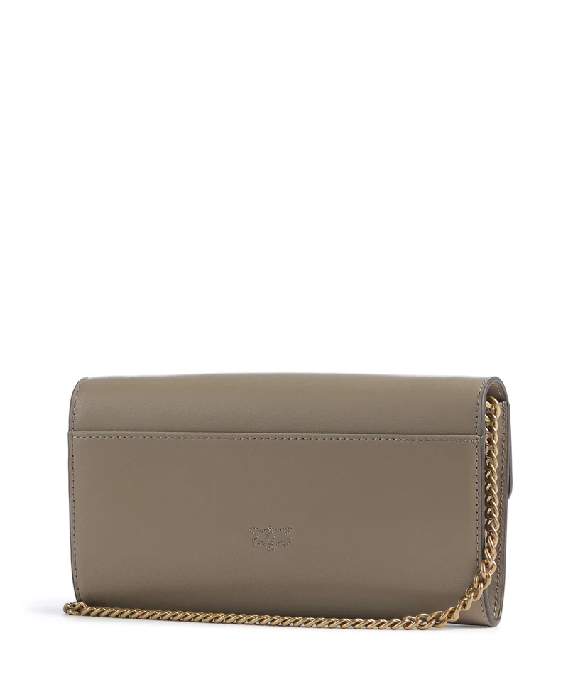 Pinko Love One Portefeuille grigio talpa/antique gold