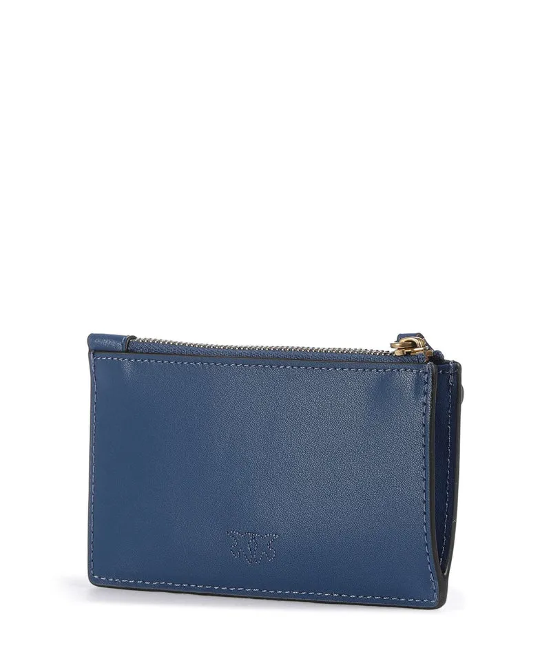 Pinko Airone Étui à cartes crédit vero blu marino/antique gold