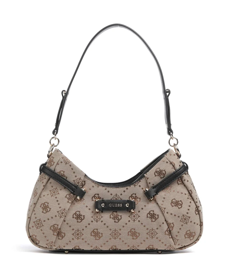 Guess Dorothy Sac porté épaule latte logo/black
