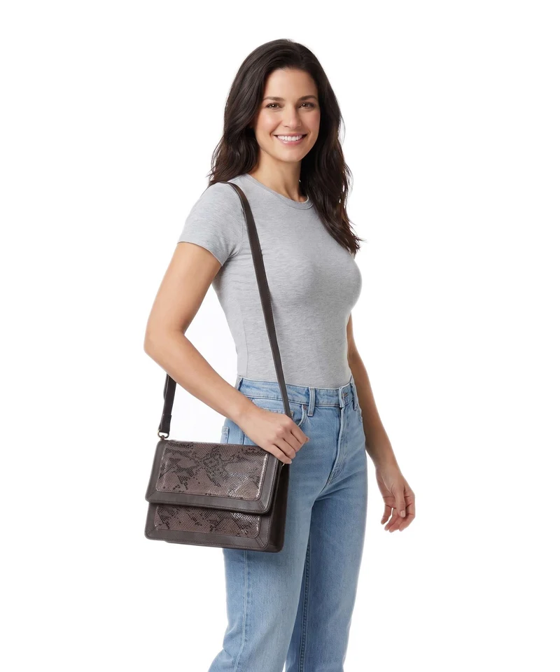 Depeche Fashion Favourites Sac bandoulière mocca snake