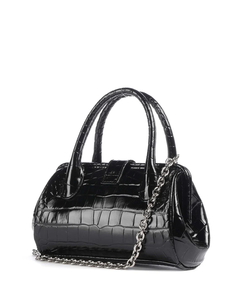 Vivienne Westwood Pamela Embossed Croc Small Sac bandoulière black
