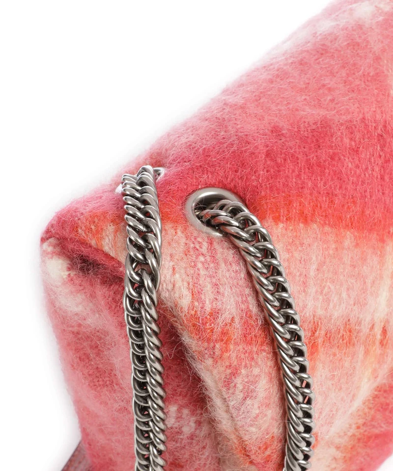 Vivienne Westwood Anita Tartan Mohair M Sac porté épaule fraser pink