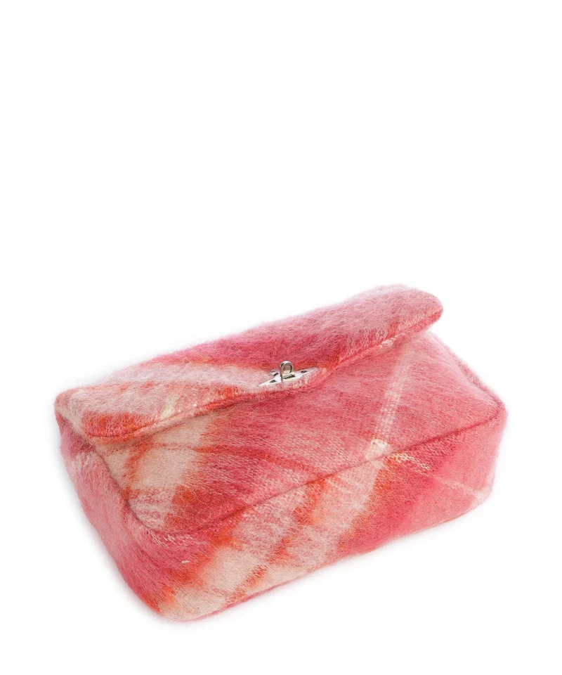 Vivienne Westwood Anita Tartan Mohair M Sac porté épaule fraser pink