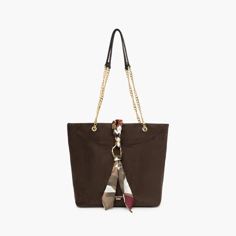 Sac shopper marron Tivaline