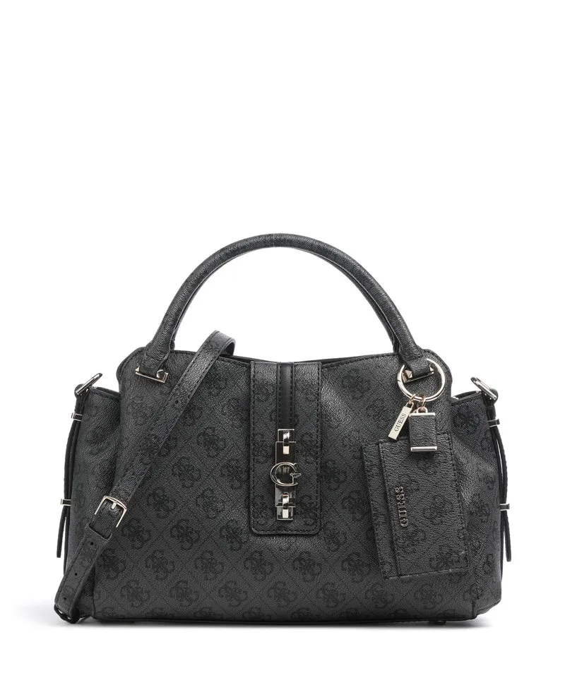 Guess Yvonne Girlfriend Logo Sac à main coal logo