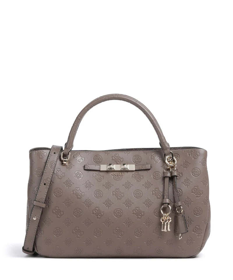 Guess Carmella Girlfriend Sac à main taupe logo