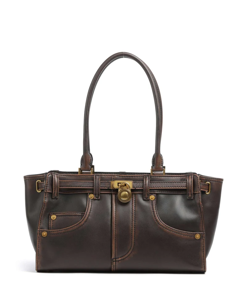 Michael Kors Hamilton Moderne Small Sac porté épaule chocolate