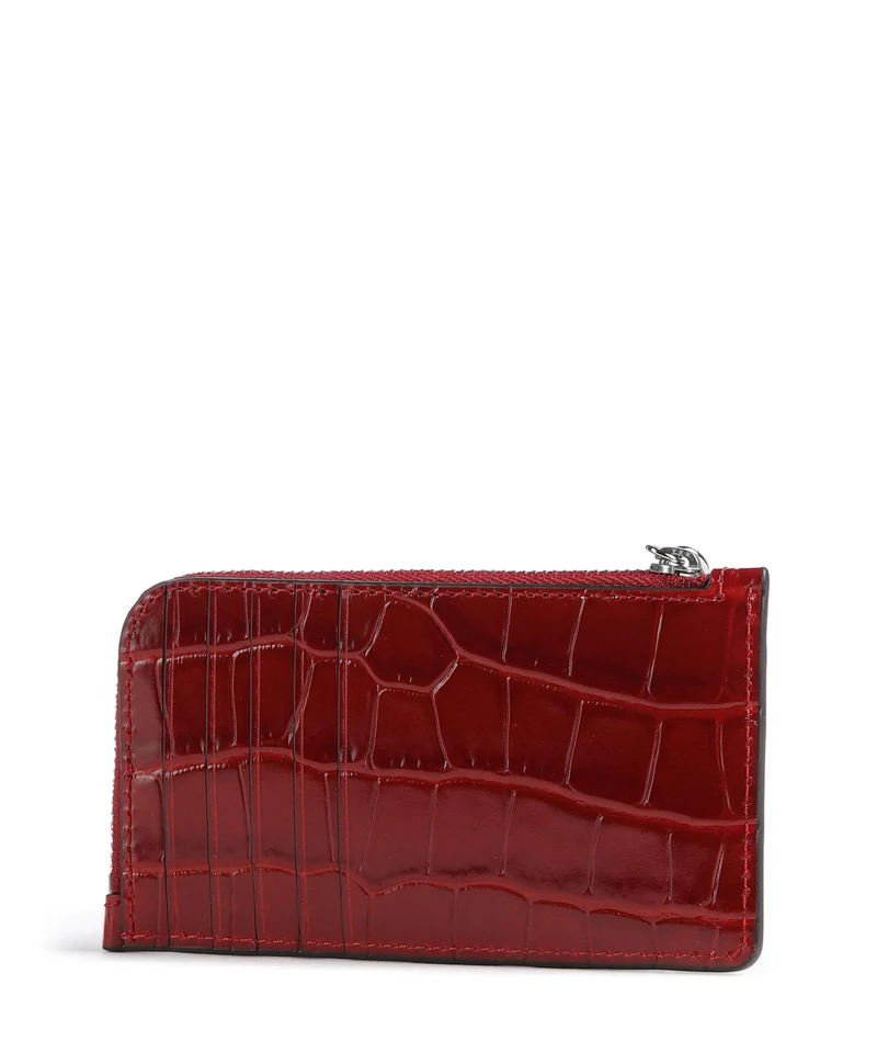 Lauren Ralph Lauren Small Étui à cartes crédit festive red