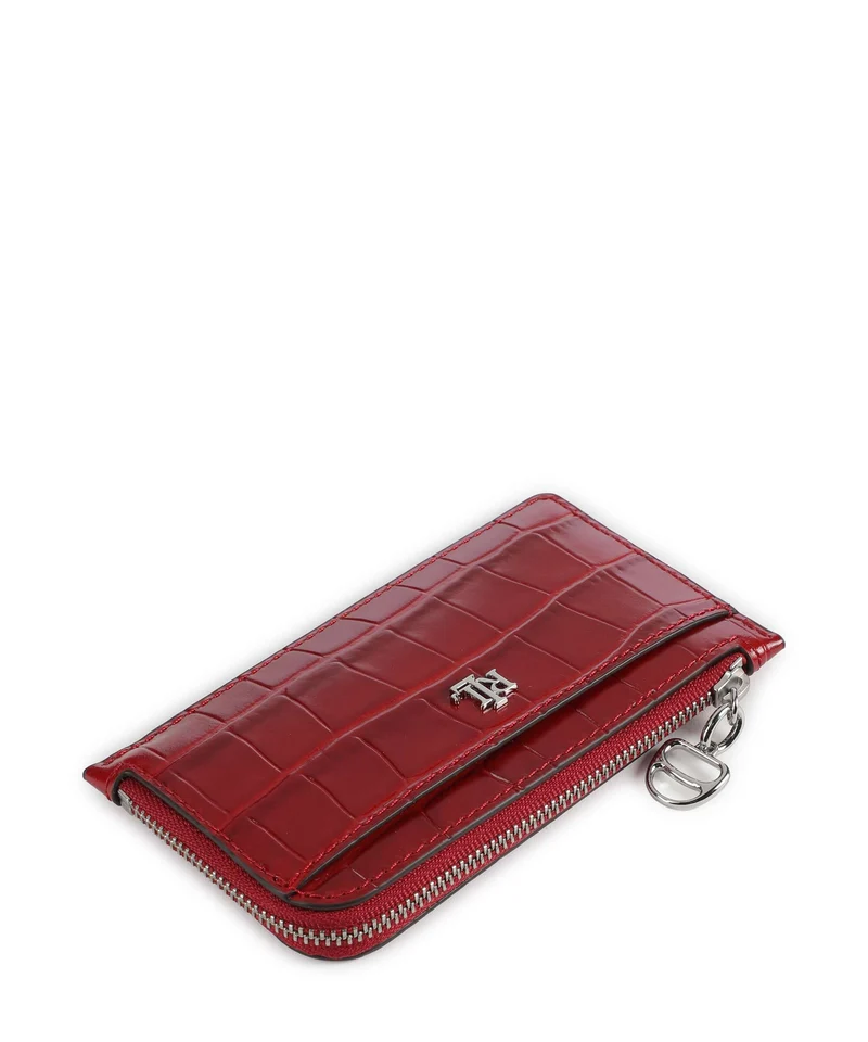 Lauren Ralph Lauren Small Étui à cartes crédit festive red